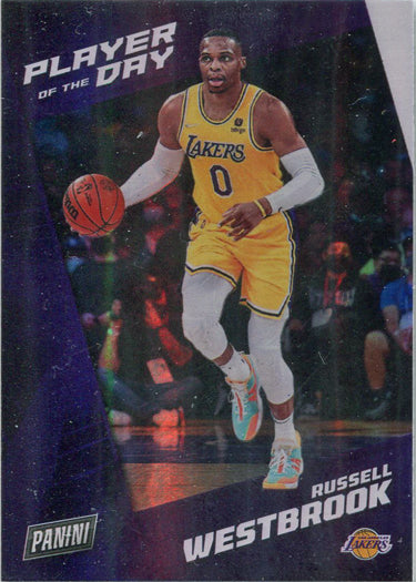 Panini Player of the Day 2021-22 Rainbow Parallel Base Card 23 Russell Westbrook