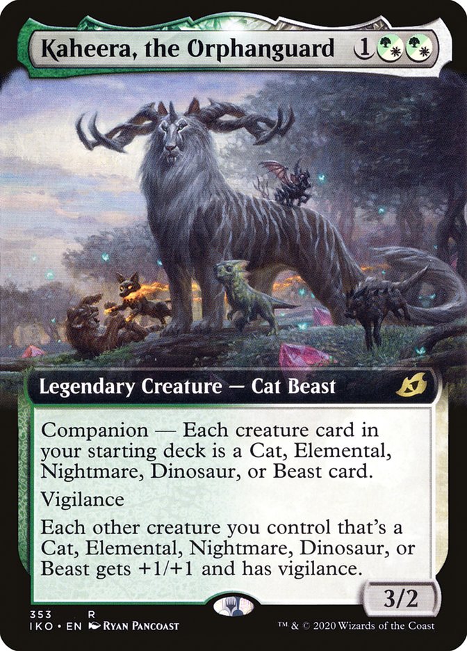 Mtg Ikoria: Lair of Behemoths Kaheera, the Orphanguard (Extended Art)