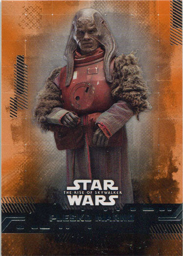 Star Wars Rise Skywalker Base Card 27 Orange Parallel Plesko Marno 23/99
