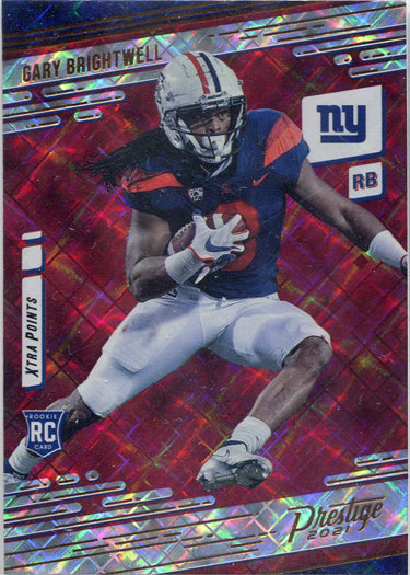 Panini Prestige Football 2021 Xtra Points Diamond Parallel Card 290 G Brightwell