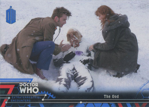 Doctor Who Extraterrestrial Encounters Blue Parallel Chase Card 29 #72/99