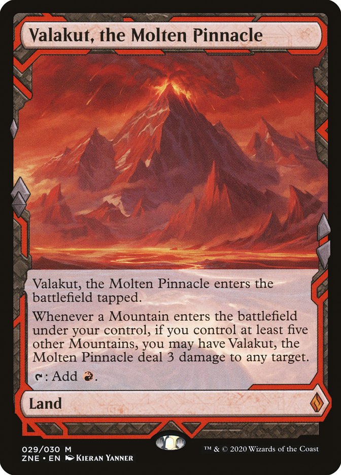 Mtg Zendikar Rising Expeditions Valakut, the Molten Pinnacle Mtg Zendikar Rising Expeditions Valakut, the Molten Pinnacle