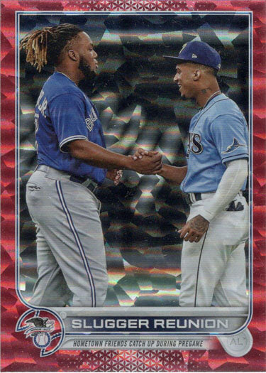 Topps Series One Baseball 2022 Red Foil Parallel Card 329 Slugger Reunion 126/199