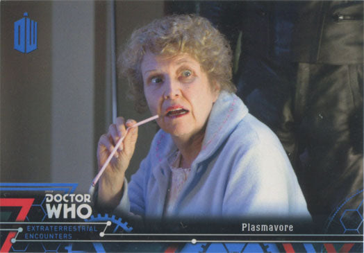 Doctor Who Extraterrestrial Encounters Blue Parallel Chase Card 33 #21/99