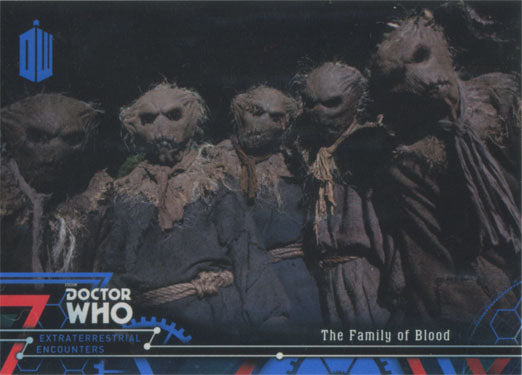 Doctor Who Extraterrestrial Encounters Blue Parallel Chase Card 35 #91/99