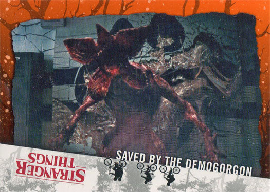 Stranger Things Upside Down Orange Parallel Card 36 "Saved By The…" 27/99