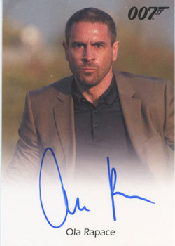 James Bond Autographs & Relics Autograph Card Ola Rapace as Patrice