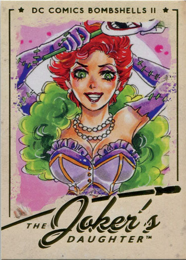 DC Bombshells 2 II Gold Deco Foil Base Variant Card 41 Jokers Daughter