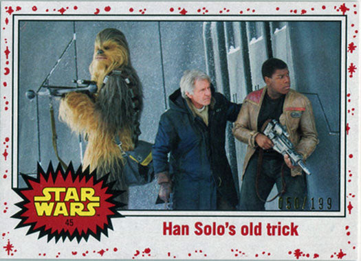 Star Wars Journey to Last Jedi White Base Parallel Chase Card 45 #050/199