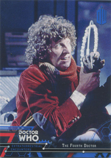 Doctor Who Extraterrestrial Encounters Blue Parallel Chase Card 4 #09/99