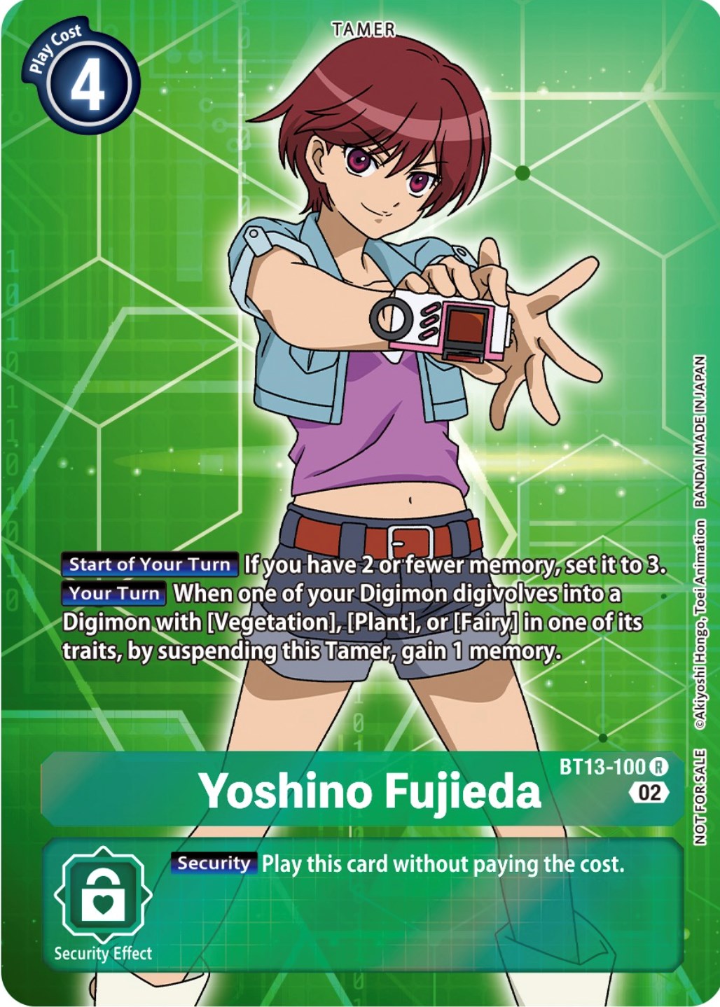 BT13-100 Yoshino Fujieda :: Rare Box Topper Digimon Card :: BT-13: Versus Royal BT13-100 Yoshino Fujieda :: Rare Box Topper Digimon Card :: BT-13: Versus Royal