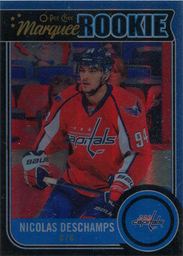 O-Pee-Chee Hockey 2014-15 Black Rainbow Parallel Card 518 N. Deschamps 008/100