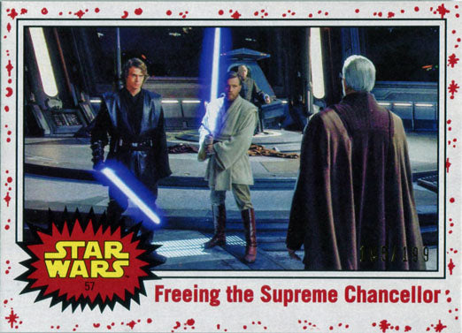 Star Wars Journey to Last Jedi White Base Parallel Chase Card 57 #195/199