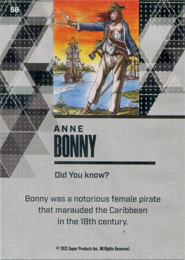Super Break Pieces of the Past 2021 Gold Foil Parallel Card 58 Anne Bonny