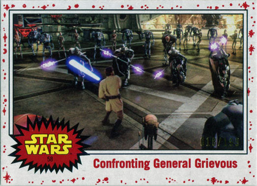 Star Wars Journey to Last Jedi White Base Parallel Chase Card 58 #018/199