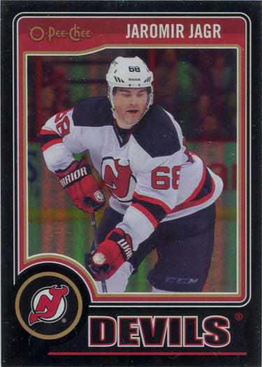 O-Pee-Chee Hockey 2014-15 Black Rainbow Parallel Card 5 Jaromir Jagr 095/100