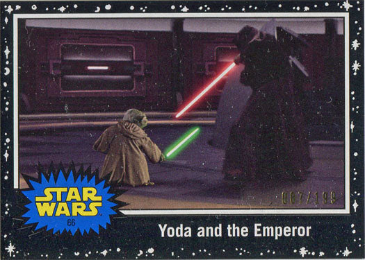 Star Wars Journey Rise Skywalker Black Parallel Card 66 "Yoda and..." 087/199