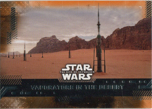 Star Wars Rise Skywalker Base Card 79 Orange Parallel "Vaporators In…" 40/99
