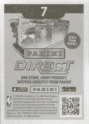 Panini Direct Basketball 2019-20 Season Highlights Sticker Card 7 LeBron James
