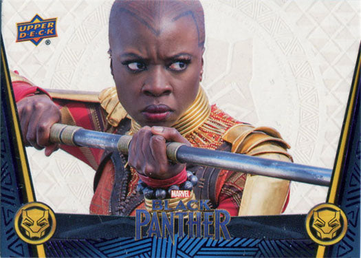 Marvel Black Panther Indigo Parallel 81 Base Chase Card #37/50