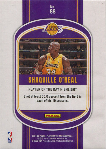 Panini Player of the Day 2021-22 Lava Parallel Base Card 88 S. O'Neal 127/199
