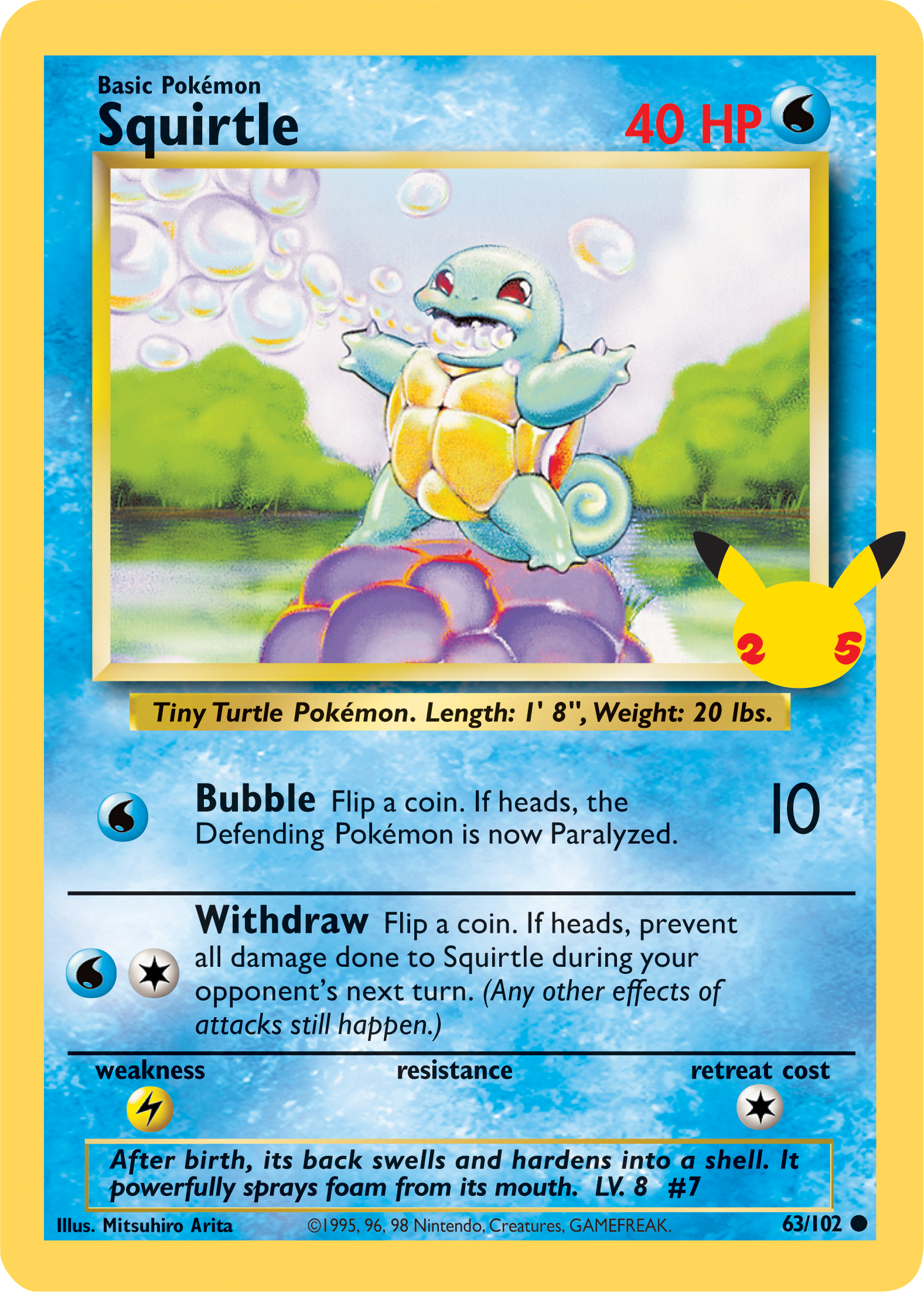 squirtle pokemon card HS Unleashed Single Card Common 63/95 Evolves from null Type Squirtle 2023 Pokemon Scarlet &