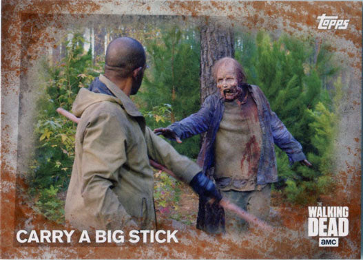 Walking Dead Season 5 Rust Parallel Base 92 Chase Card 95/99