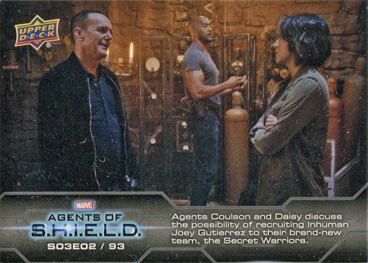 Marvel Agents of SHIELD Compendium Season 3 Chase Card 93 S03E02