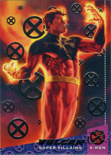 X-Men 2018 Fleer Ultra Silver Foil Base Parallel Card 95 Vulcan
