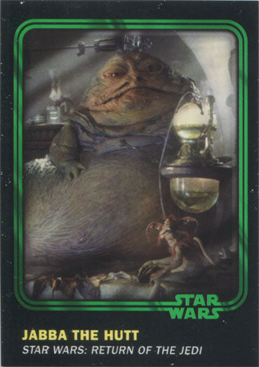 Star Wars Card Trader 2016 Green Parallel Chase Card 9 Jabba #14 of 99