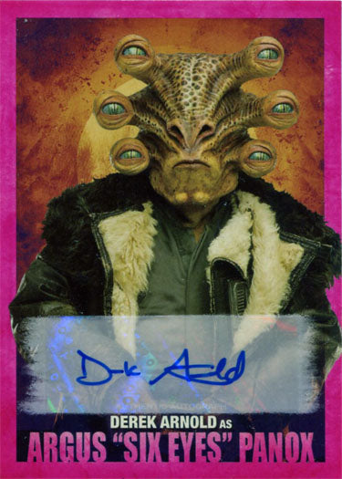 Solo Star Wars Story Autograph Card A-DA Pink Derek Arnold as A Panox #84/99