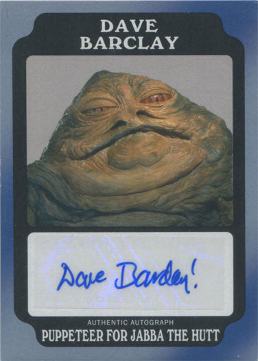 Star Wars Rogue One Mission Briefing Autograph Card Black A-DB Dave Barclay #24