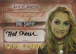 The Guild A15 Teal Sherer as Venom Autograph Card