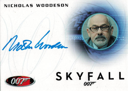James Bond Archives 2014 Autograph Card A250 Nicholas Woodeson as Dr. Hall