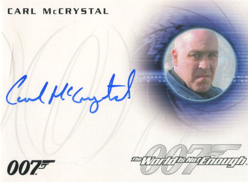 James Bond Archives 2015 Autograph Card A260 Carl McCrystal as Trukhin