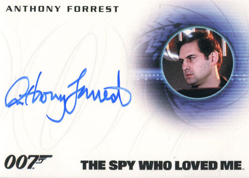 James Bond Archives 2015 Autograph Card A275 Anthony Forrest Bomb Disposal Offc.