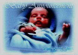 Angel Season 3 Baby Announcement Case Topper Card A3CL-1