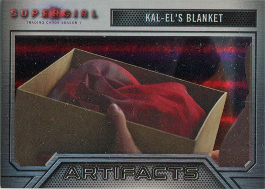 Supergirl Season 1 Rainbow Foil Board Artifacts Chase Card A3 Kal-Els Blanket