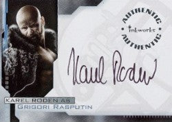 Hellboy Movie A3 Karel Roden Autograph Card
