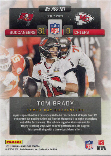 Panini Prestige Football 2021 Any Given Sunday Insert Card AGS-TB1 Tom