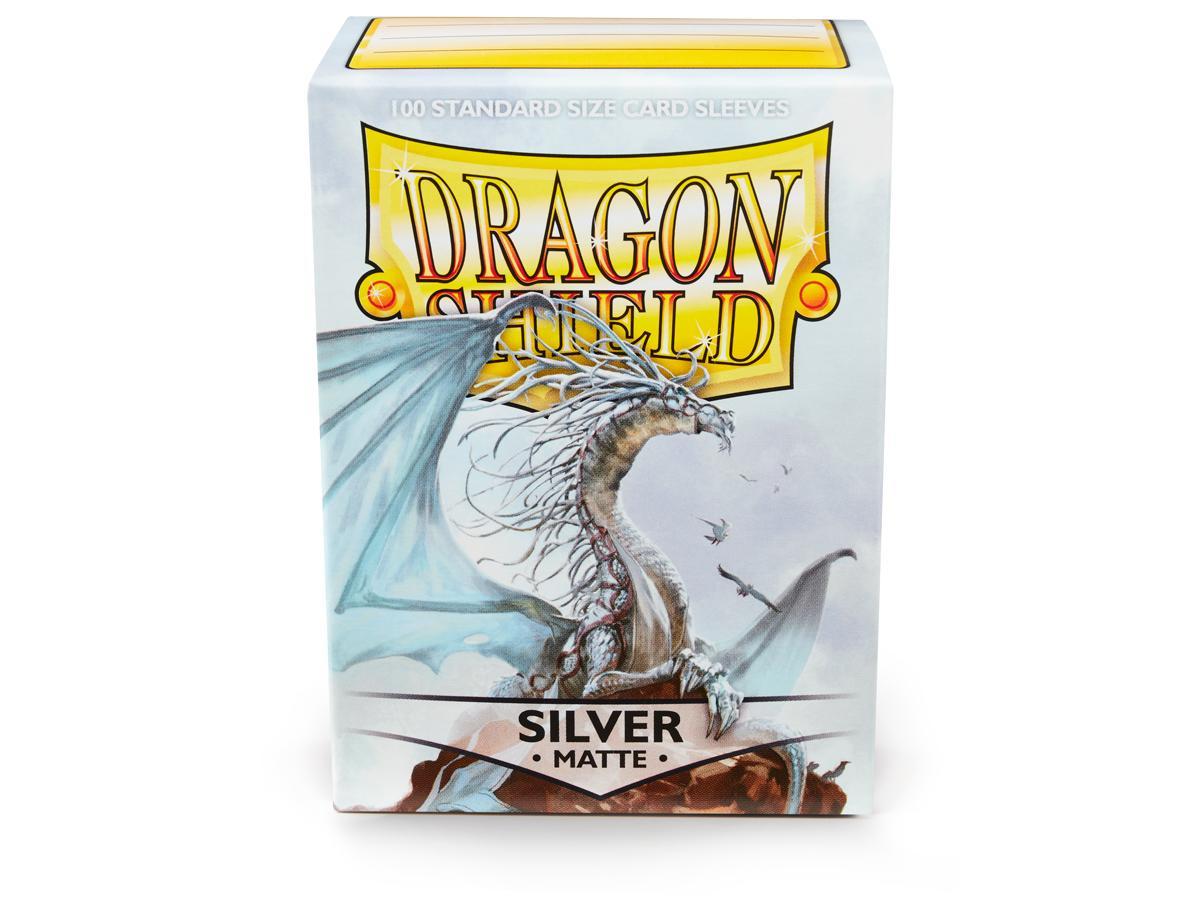 Dragon Shield Matte Sleeves - Silver ‘Caelum’ 100ct