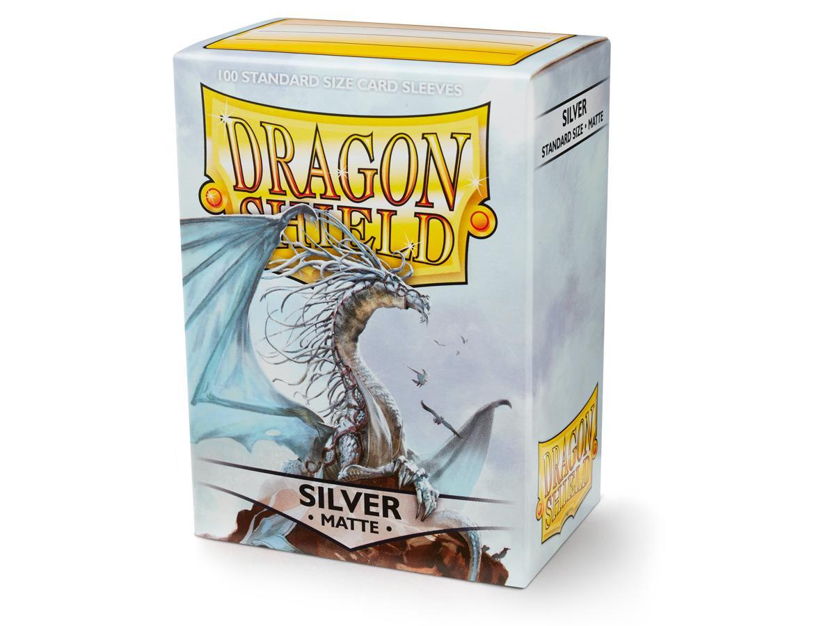 Dragon Shield Matte Sleeves - Silver ‘Caelum’ 100ct