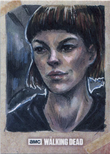 Walking Dead Road To Alexandria Sketch Card of Jadis by Melike Acar Graded CGC 10 Gem Mint