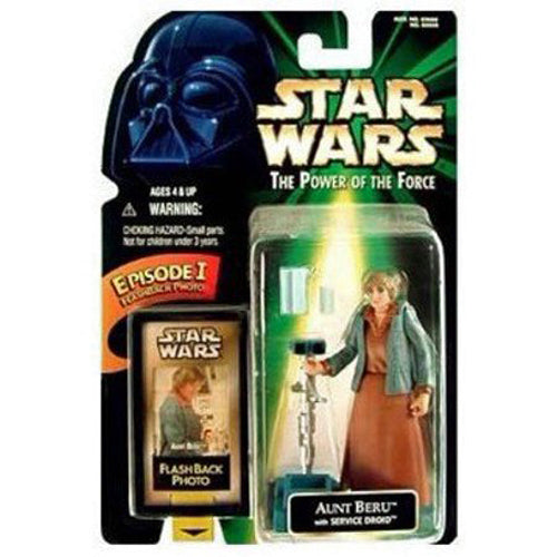 Star Wars POTF Aunt Beru with Service Droid Action Figure with FlashBack Photo