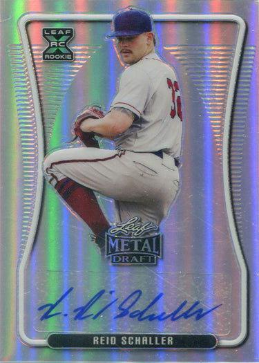 Leaf Metal Draft Baseball 2020 Refractor Autograph Card BA-RS1 Reid Schaller