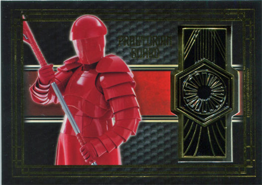 Star Wars Last Jedi BG-PF Commemorative Emblem Card Praetorian Guard