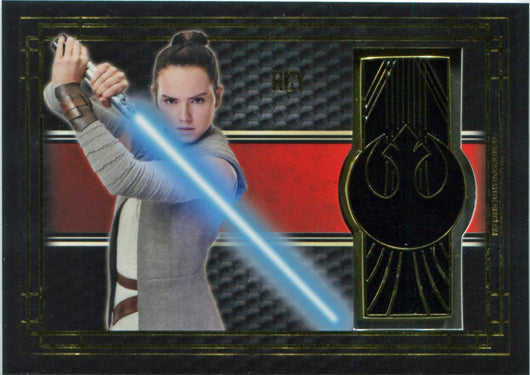 Star Wars Last Jedi BG-RR Commemorative Emblem Card Rey