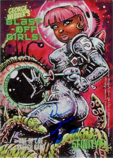 2022 5finity Blast Off Girls Sketch Card Emily Swan
