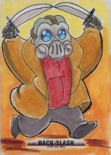 Hack/Slash Cute As Hell 5finity 2019 Sketch Card by Tracy Bailey