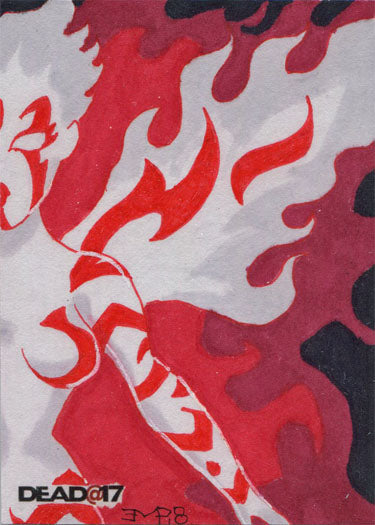 Dead@17 5finity Series 2 15th Anniversary Sketch Card by Erin Barnett